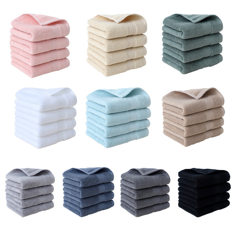 Serviette à main en coton pur simple Serviette à visage de ménage douce et absorbante