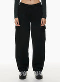 Pantalon de longueur de cheville large élastique taille haute