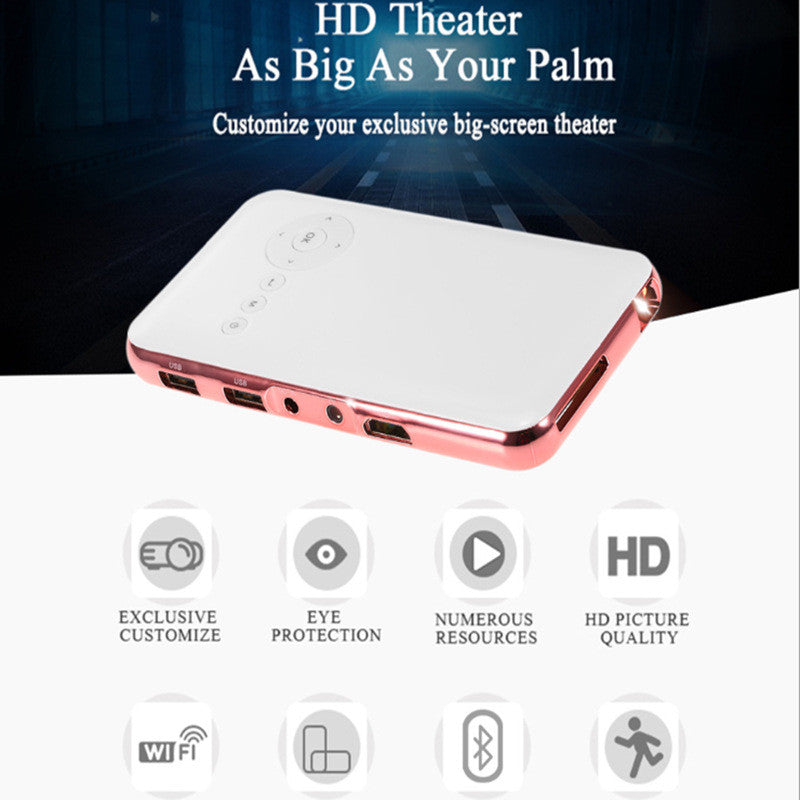 M6S Miniature Portable Smart DLP Android Projecteur de téléphone intelligent mémoire 32G