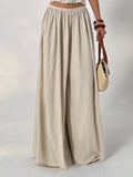 European And American Cross Border Amazon Mode Femmes Elastic Casual Couleur Solide Long
