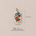 Accessoire pendentif à imprimé floral