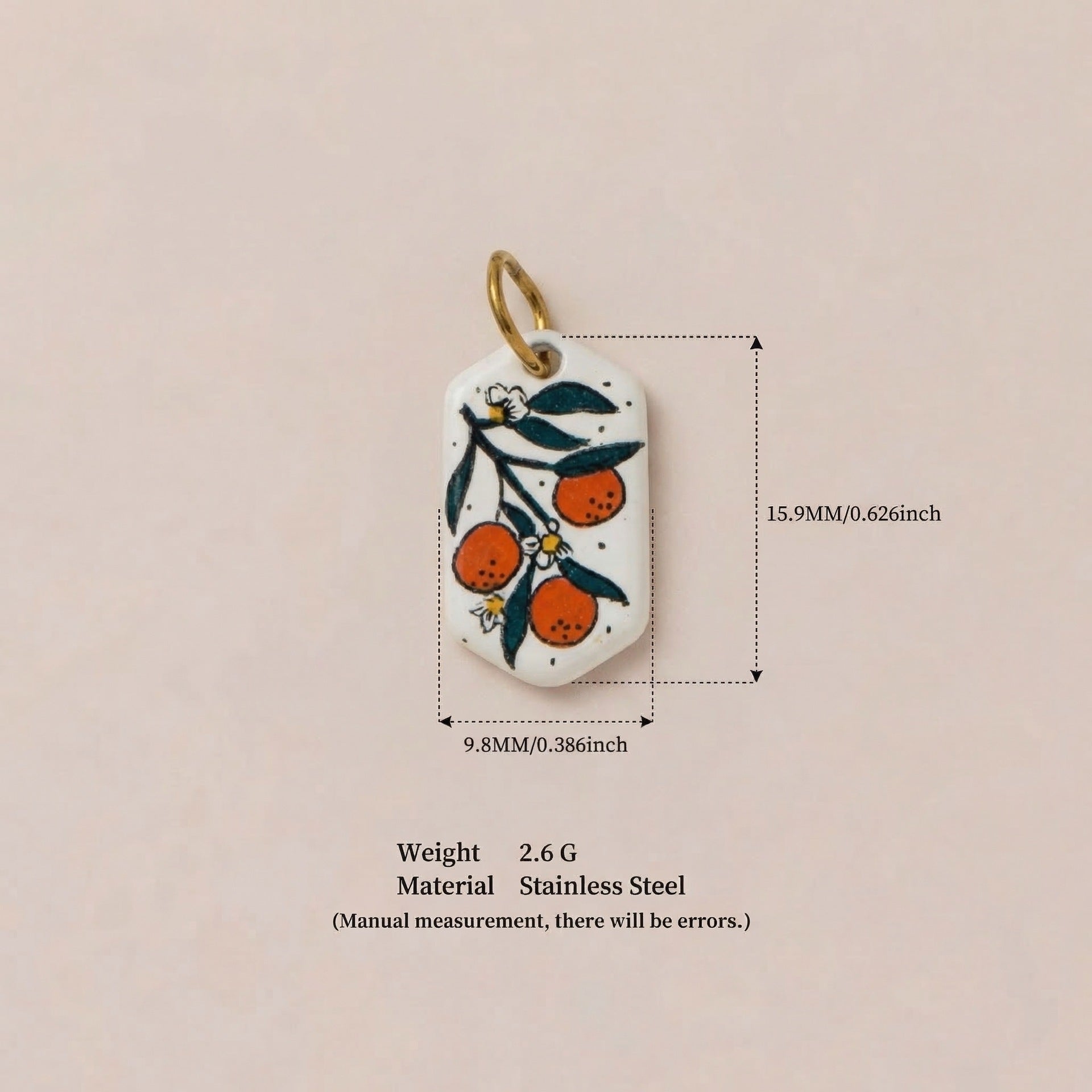 Accessoire pendentif à imprimé floral