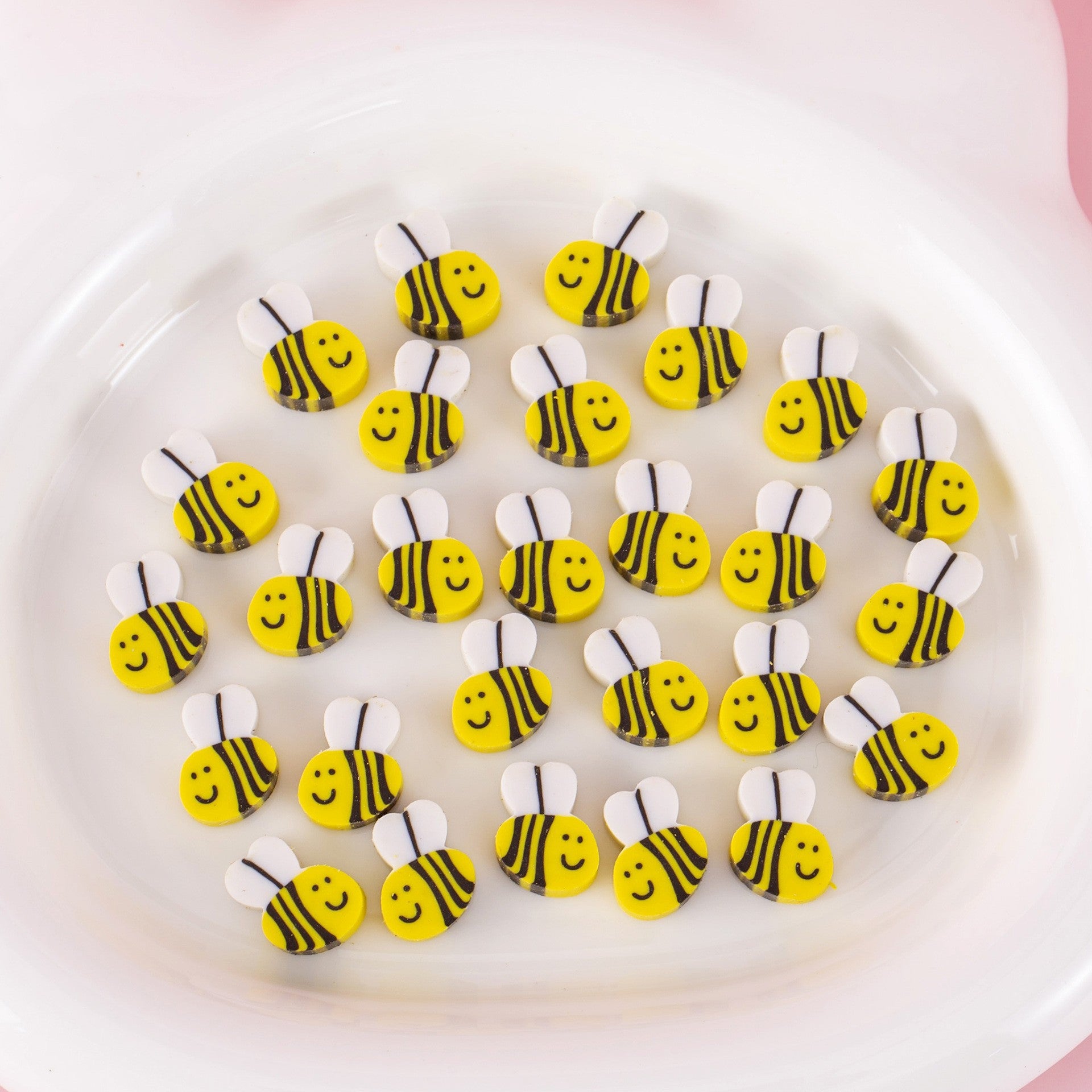 50 PCs Sacs de film perlescents Fruit Cartoon Mini Eraser