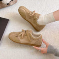 Lace Up Spring Niche Velcro De Training Shoes Casual Streetwear Ballet Shoes Flat Retro Ve