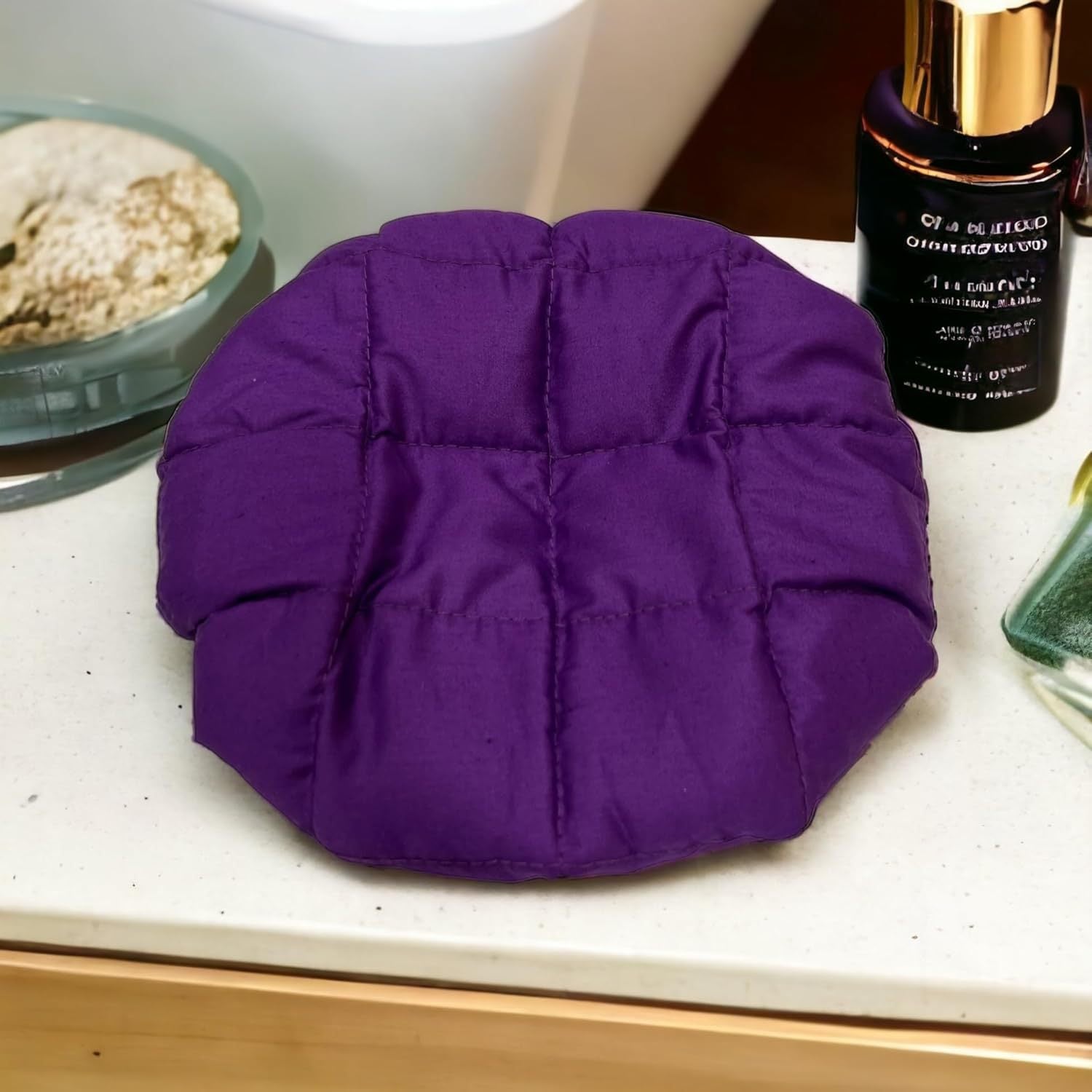 Capuchon de chauffage sans fil pour soins capillaires en lin