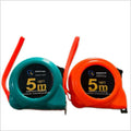 Double bande d'escargot assorti de couleur mesure-5m * 25mm-vert + orange-PP-1 pièce