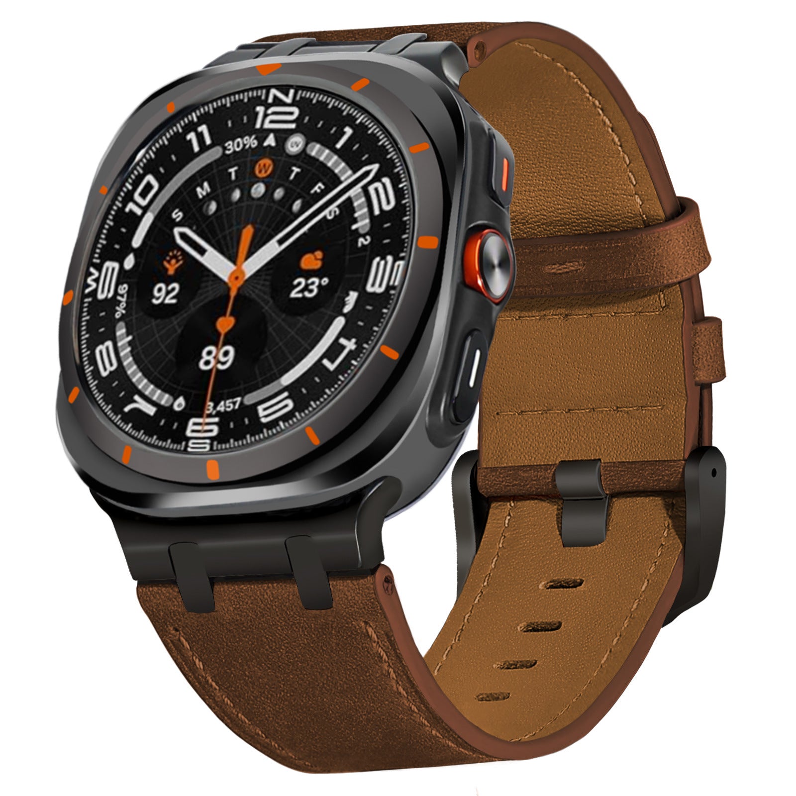 Convient pour montre7Ultra Bracelet en cuir véritable