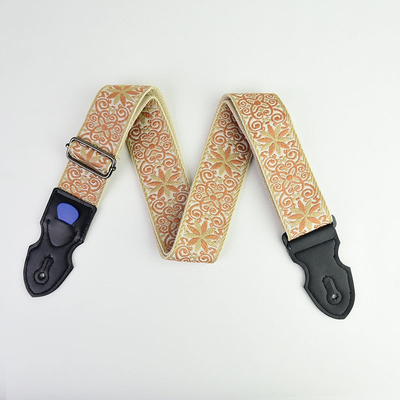Bracelet pour guitare Folk Guitar Leather Electric Guitar Personnalité Guitare en bois Bracelet pour épaule