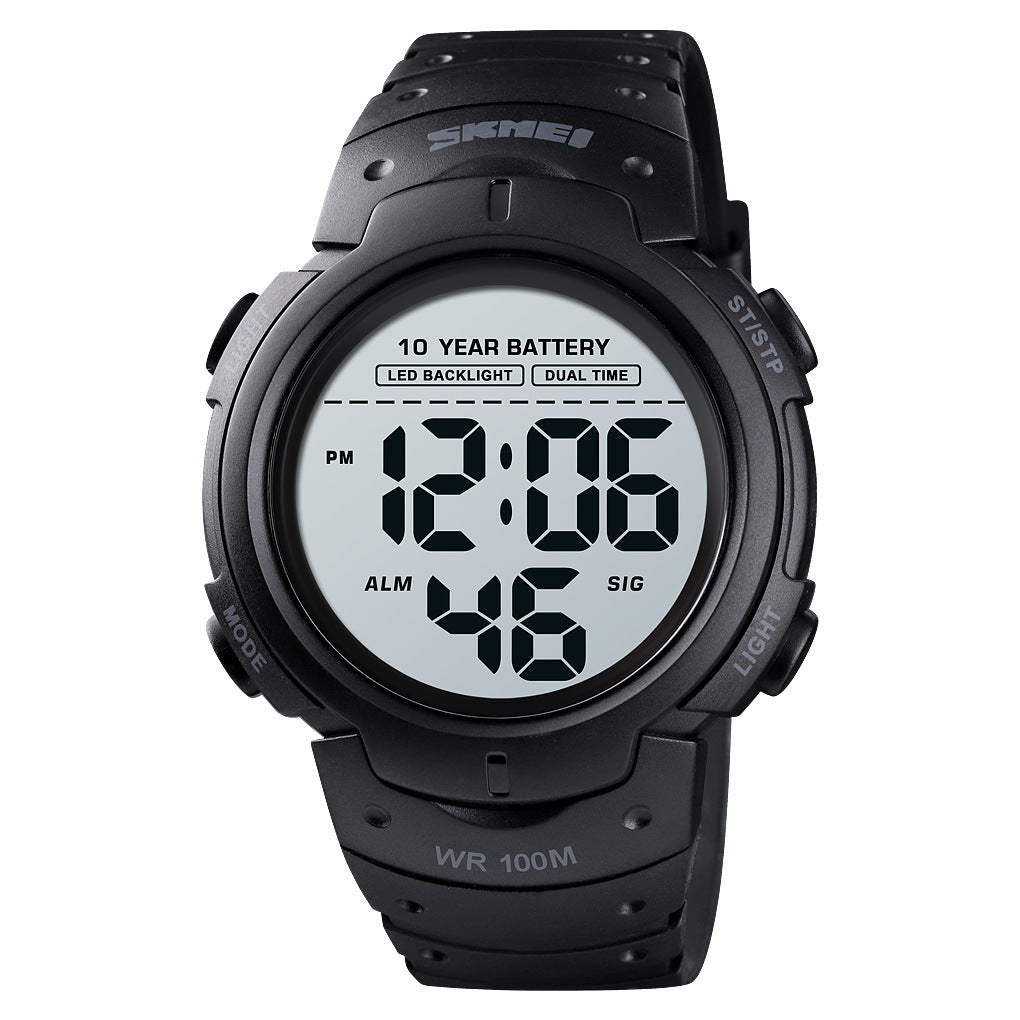 Homme Waterproof Outdoor Sports Multifonctionnel Led Electronic Watch