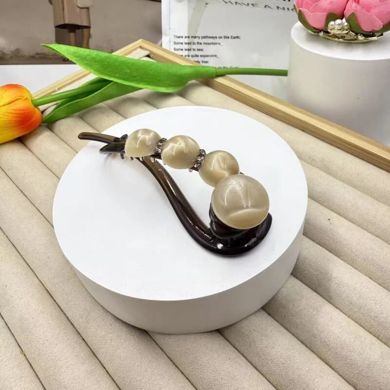 Clip simple occasionnel de cheveux Twist une ligne pour les femmes