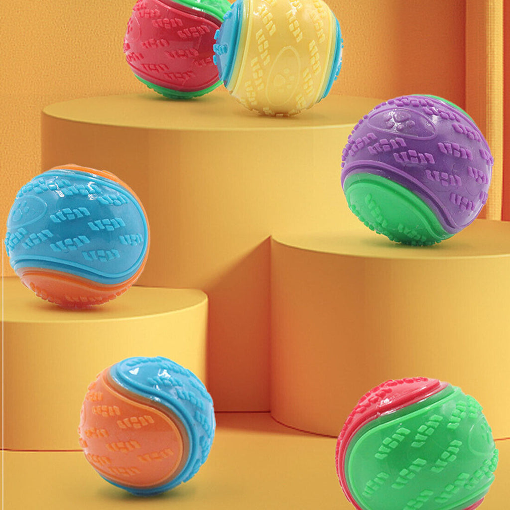 Scooby-Doo Squeaky durable Set de 8 boules de chien pour le nettoyage des dents Interactive UK