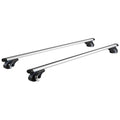 Barre transversale universelle de toit 132.1 Cm Longueur pour véhicule avec rail latéral relevé