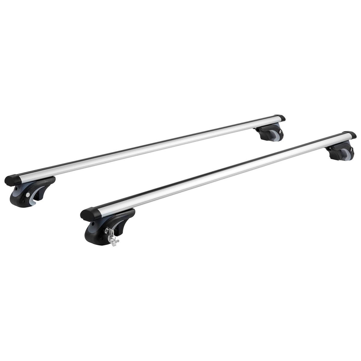 Barre transversale universelle de toit 132.1 Cm Longueur pour véhicule avec rail latéral relevé