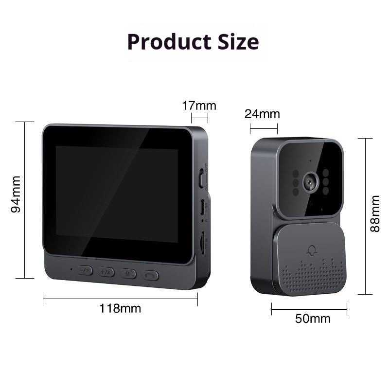 Porte visuelle sans punch pour appareil photo sans fil ménager