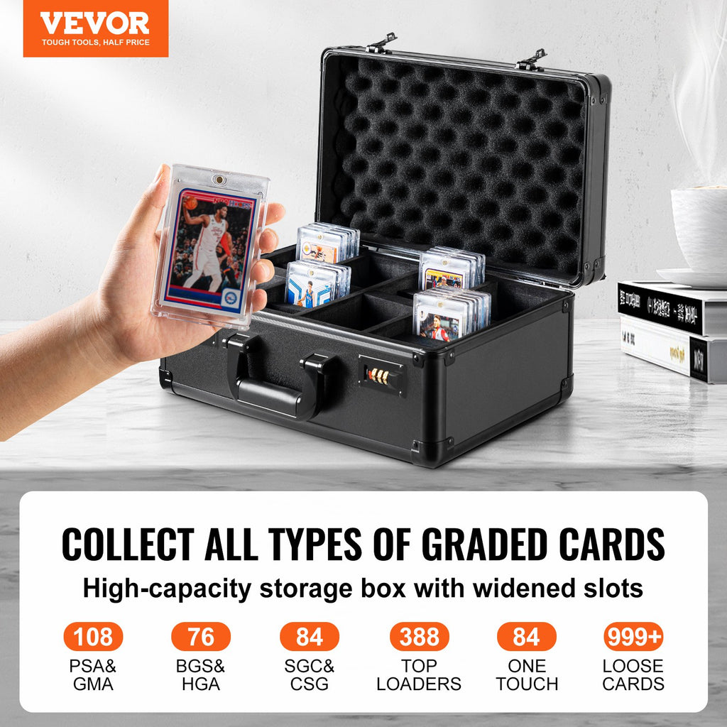 Boîte de stockage de cartes graduée