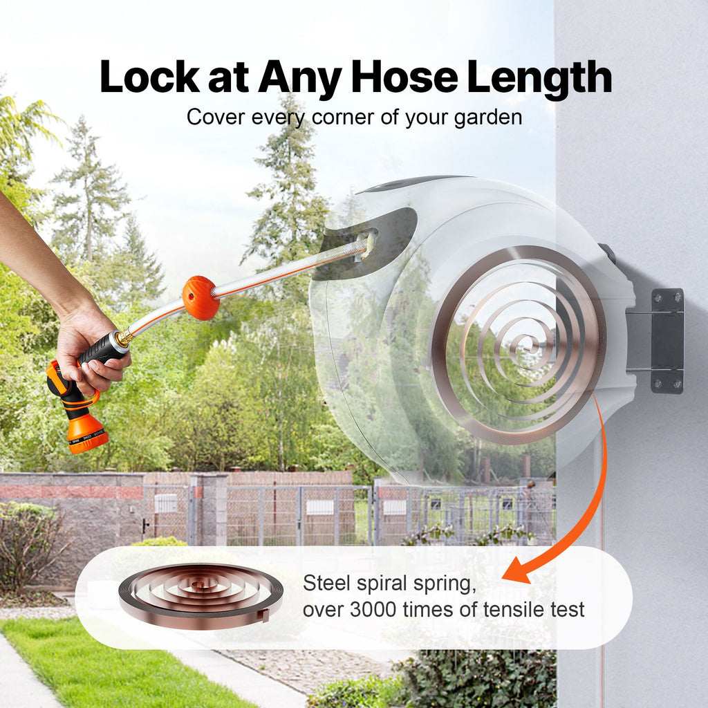 Enrouleur de jardin rétractable